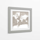 Mapa mundial Orien - Rosana Laiz Blursbyai | Cuadro decorativo de Canvas Lab