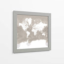 Mapa mundial Orien - Rosana Laiz Blursbyai | Cuadro decorativo de Canvas Lab