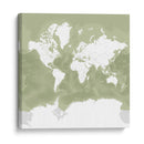 Mapa mundial Pacheco - Rosana Laiz Blursbyai | Cuadro decorativo de Canvas Lab