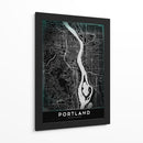 PORTLAND, Negro - StudioSix | Cuadro decorativo de Canvas Lab