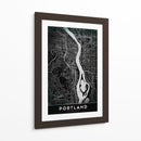 PORTLAND, Negro - StudioSix | Cuadro decorativo de Canvas Lab