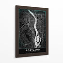 PORTLAND, Negro - StudioSix | Cuadro decorativo de Canvas Lab