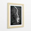 PORTLAND, Negro - StudioSix | Cuadro decorativo de Canvas Lab