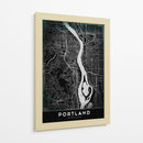 PORTLAND, Negro - StudioSix | Cuadro decorativo de Canvas Lab