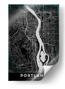 PORTLAND, Negro - StudioSix | Cuadro decorativo de Canvas Lab
