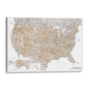 Mapa muy detallado de los Estados Unidos Abey - Rosana Laiz Blursbyai | Cuadro decorativo de Canvas Lab