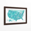 Mapa muy detallado de las aguas caribeñas de los Estados Unidos - Rosana Laiz Blursbyai | Cuadro decorativo de Canvas Lab