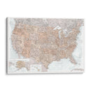 Mapa muy detallado de los Estados Unidos Calista - Rosana Laiz Blursbyai | Cuadro decorativo de Canvas Lab