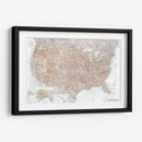 Mapa muy detallado de los Estados Unidos Calista - Rosana Laiz Blursbyai | Cuadro decorativo de Canvas Lab