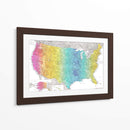 Mapa muy detallado de los Estados Unidos Jude - Rosana Laiz Blursbyai | Cuadro decorativo de Canvas Lab
