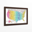 Mapa muy detallado de los Estados Unidos Jude - Rosana Laiz Blursbyai | Cuadro decorativo de Canvas Lab