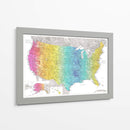 Mapa muy detallado de los Estados Unidos Jude - Rosana Laiz Blursbyai | Cuadro decorativo de Canvas Lab