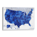 Mapa muy detallado de los Estados Unidos Gulzar - Rosana Laiz Blursbyai | Cuadro decorativo de Canvas Lab