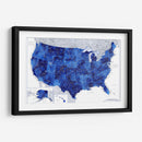 Mapa muy detallado de los Estados Unidos Gulzar - Rosana Laiz Blursbyai | Cuadro decorativo de Canvas Lab