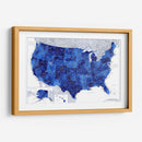 Mapa muy detallado de los Estados Unidos Gulzar - Rosana Laiz Blursbyai | Cuadro decorativo de Canvas Lab