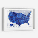 Mapa muy detallado de los Estados Unidos Gulzar - Rosana Laiz Blursbyai | Cuadro decorativo de Canvas Lab