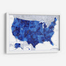 Mapa muy detallado de los Estados Unidos Gulzar - Rosana Laiz Blursbyai | Cuadro decorativo de Canvas Lab