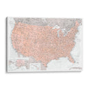Mapa muy detallado de los Estados Unidos Lynette - Rosana Laiz Blursbyai | Cuadro decorativo de Canvas Lab