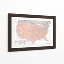 Mapa muy detallado de los Estados Unidos Lynette - Rosana Laiz Blursbyai | Cuadro decorativo de Canvas Lab