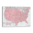 Mapa muy detallado de los Estados Unidos Gopi - Rosana Laiz Blursbyai | Cuadro decorativo de Canvas Lab