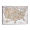 Mapa muy detallado de los Estados Unidos Kacia - Rosana Laiz Blursbyai | Cuadro decorativo de Canvas Lab