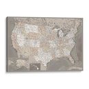 Mapa muy detallado de los Estados Unidos Davey - Rosana Laiz Blursbyai | Cuadro decorativo de Canvas Lab