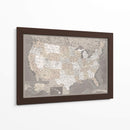 Mapa muy detallado de los Estados Unidos Davey - Rosana Laiz Blursbyai | Cuadro decorativo de Canvas Lab