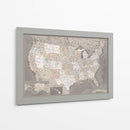 Mapa muy detallado de los Estados Unidos Davey - Rosana Laiz Blursbyai | Cuadro decorativo de Canvas Lab