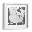 Mapa muy detallado de los Estados Unidos Olson II - Rosana Laiz Blursbyai | Cuadro decorativo de Canvas Lab