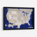 Mapa muy detallado de los Estados Unidos Kameryn - Rosana Laiz Blursbyai | Cuadro decorativo de Canvas Lab