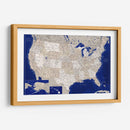 Mapa muy detallado de los Estados Unidos Kameryn - Rosana Laiz Blursbyai | Cuadro decorativo de Canvas Lab