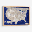 Mapa muy detallado de los Estados Unidos Kameryn - Rosana Laiz Blursbyai | Cuadro decorativo de Canvas Lab