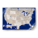 Mapa muy detallado de los Estados Unidos Kameryn - Rosana Laiz Blursbyai | Cuadro decorativo de Canvas Lab