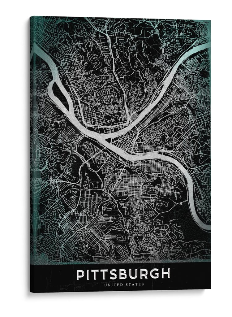 PITTSBURGH, Negro - StudioSix | Cuadro decorativo de Canvas Lab