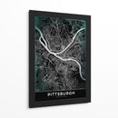 PITTSBURGH, Negro - StudioSix | Cuadro decorativo de Canvas Lab