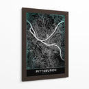 PITTSBURGH, Negro - StudioSix | Cuadro decorativo de Canvas Lab