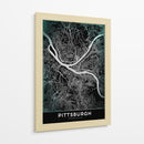PITTSBURGH, Negro - StudioSix | Cuadro decorativo de Canvas Lab