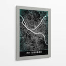 PITTSBURGH, Negro - StudioSix | Cuadro decorativo de Canvas Lab