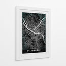 PITTSBURGH, Negro - StudioSix | Cuadro decorativo de Canvas Lab