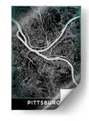 PITTSBURGH, Negro - StudioSix | Cuadro decorativo de Canvas Lab