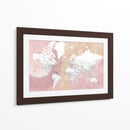 Mapa mundial detallado con ciudades Mizn - Rosana Laiz Blursbyai | Cuadro decorativo de Canvas Lab