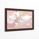 Mapa mundial detallado con ciudades Mizn - Rosana Laiz Blursbyai | Cuadro decorativo de Canvas Lab