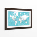 Mapa mundial detallado con ciudades Idrak - Rosana Laiz Blursbyai | Cuadro decorativo de Canvas Lab