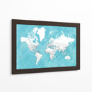 Mapa mundial detallado con ciudades Idrak - Rosana Laiz Blursbyai | Cuadro decorativo de Canvas Lab