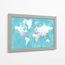 Mapa mundial detallado con ciudades Idrak - Rosana Laiz Blursbyai | Cuadro decorativo de Canvas Lab