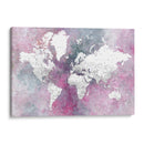 Mapa mundial detallado con ciudades Taliessa - Rosana Laiz Blursbyai | Cuadro decorativo de Canvas Lab