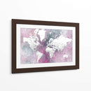 Mapa mundial detallado con ciudades Taliessa - Rosana Laiz Blursbyai | Cuadro decorativo de Canvas Lab