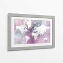 Mapa mundial detallado con ciudades Taliessa - Rosana Laiz Blursbyai | Cuadro decorativo de Canvas Lab