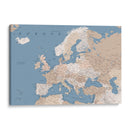 Amias mapa detallado de Europa - Rosana Laiz Blursbyai | Cuadro decorativo de Canvas Lab