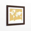 Silueta del mapa mundial Andrew - Rosana Laiz Blursbyai | Cuadro decorativo de Canvas Lab